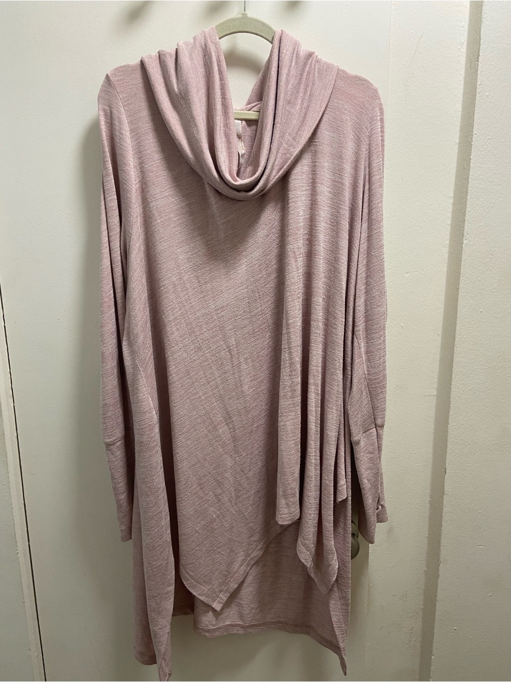 Seven7 Dusty Pink Cowl Neck Tunic
